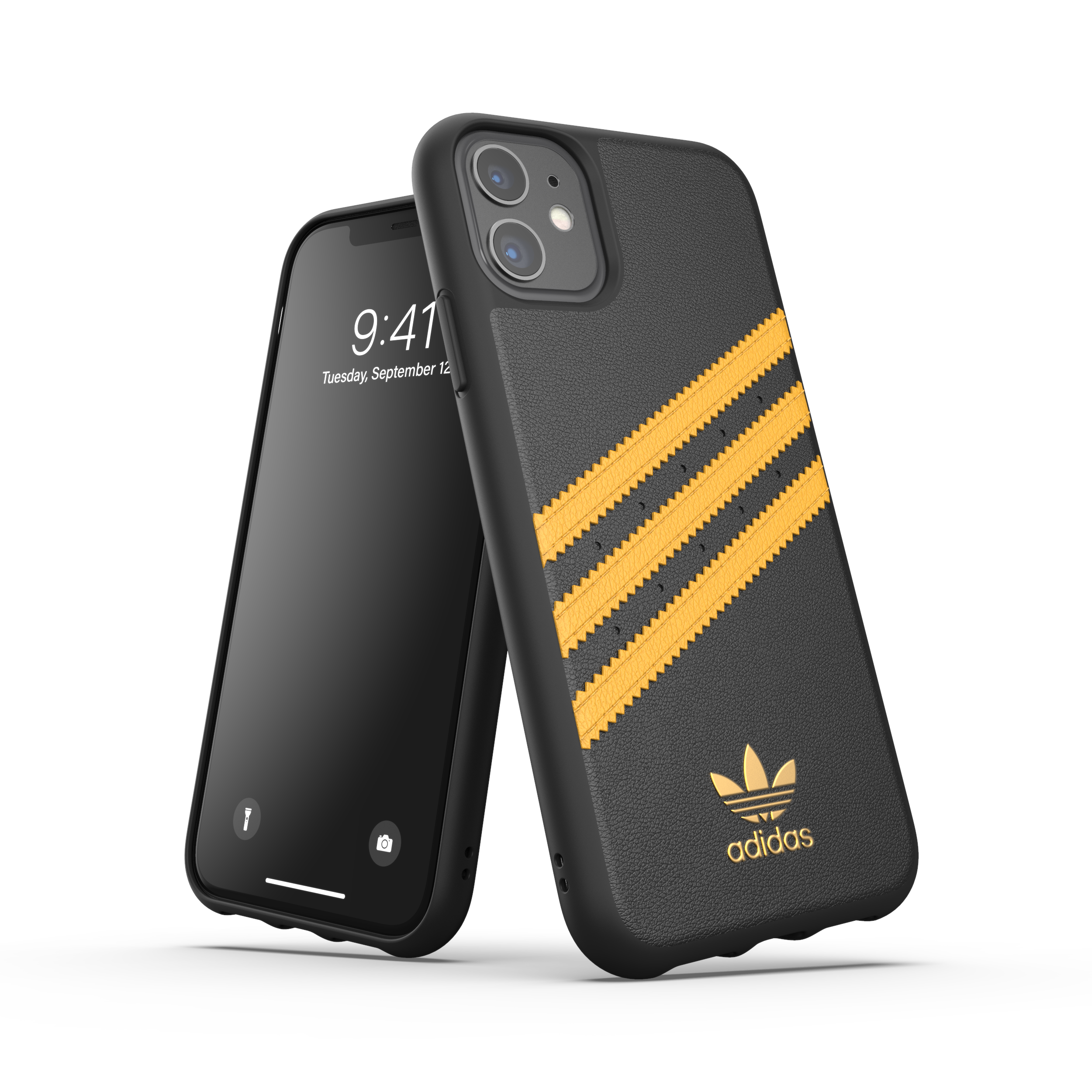 Buy Stripes Snap Case Black and Gold iPhone | adidas-cases