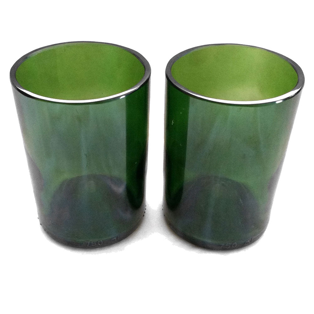 Giveaway - recycled wine bottle glasses by Groovy Green Glass