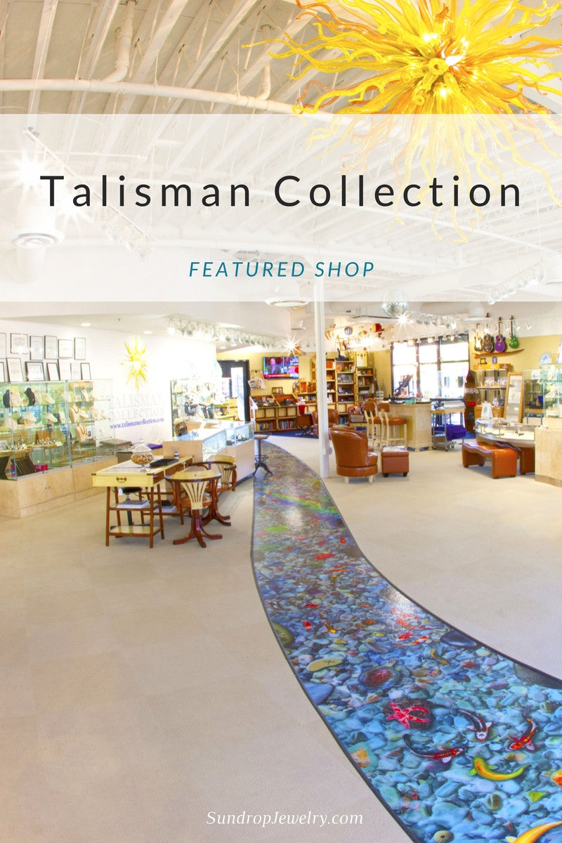 Talisman Collection jewelry store, featured shop on the Sundrop Jewelry blog