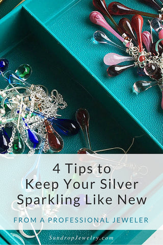 Tired of polishing silver?  4 Tips to keep your silver sparkling like new.
