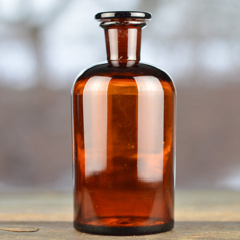 1930’s - 1940’s Apothecary Jar with Round Stopper