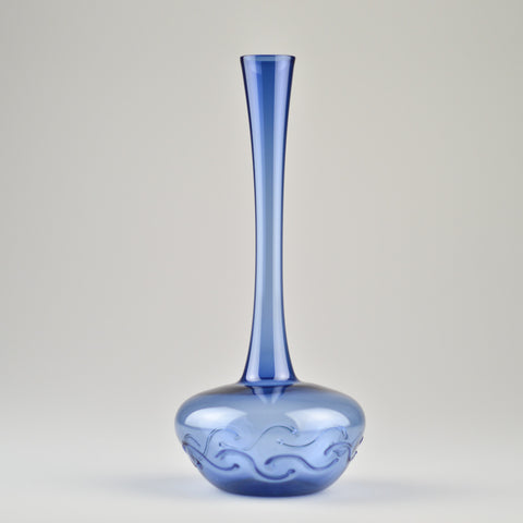 1960’s Lauscha 'Wave' Glass Vase by Albin Schaedel