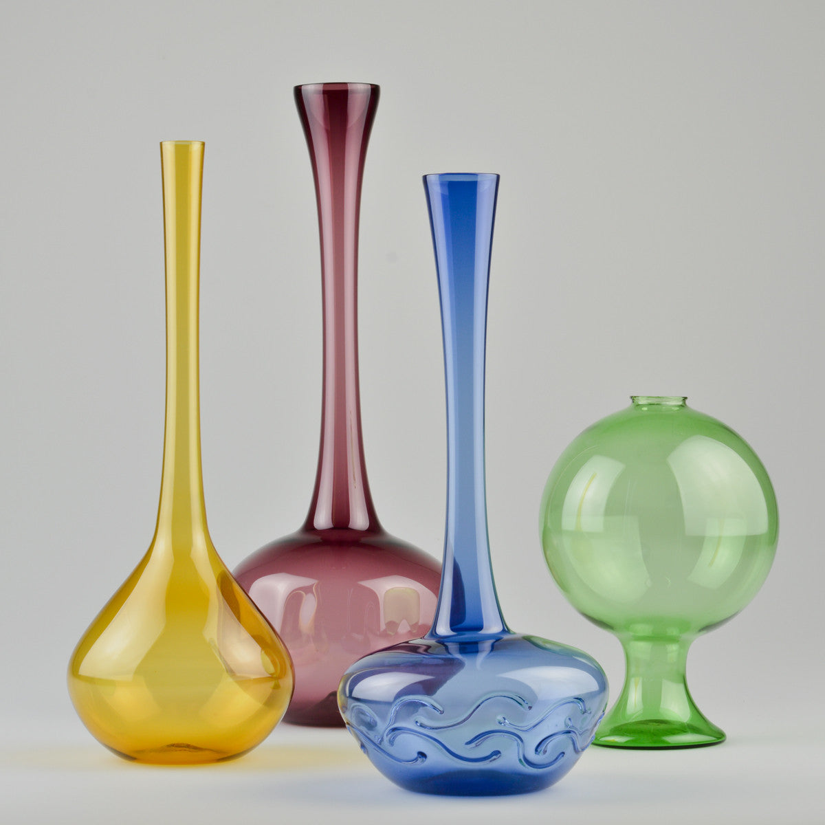 1960’s Lauscha 'Wave' Glass Vase by Albin Schaedel