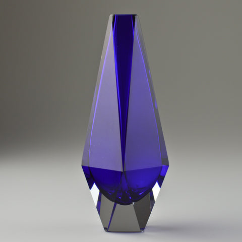 1960’s - 1970’s Facet Cut Crystal Vase