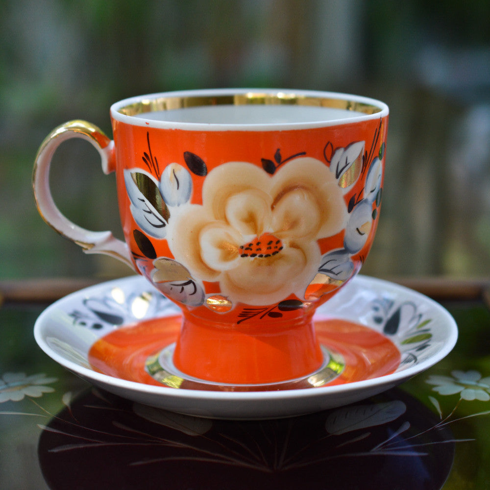 1970’s CCCP Russian Porcelain Cup/Mug Duo
