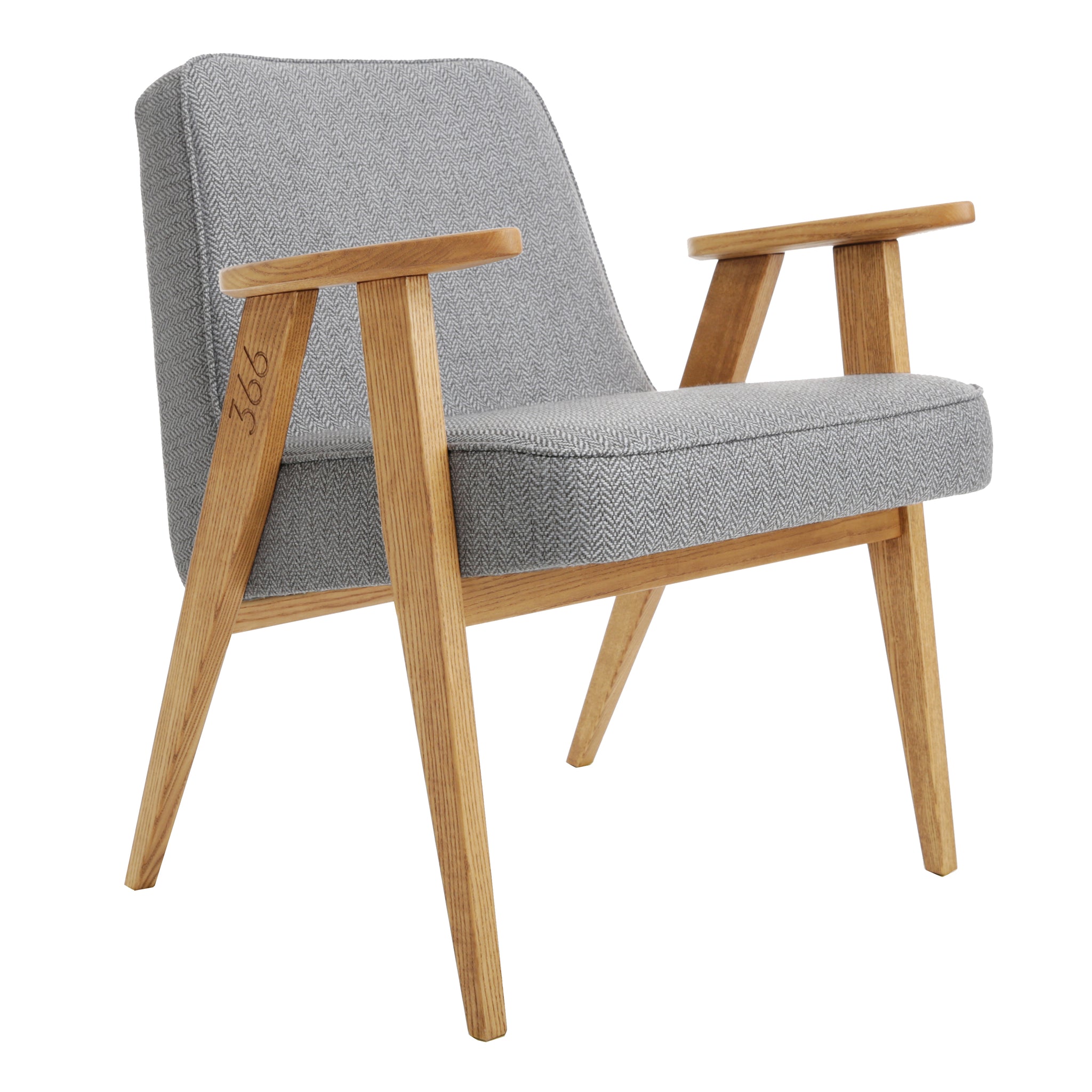 Model 366 Arm Chair by Józef Chierowski / GREY TWEED