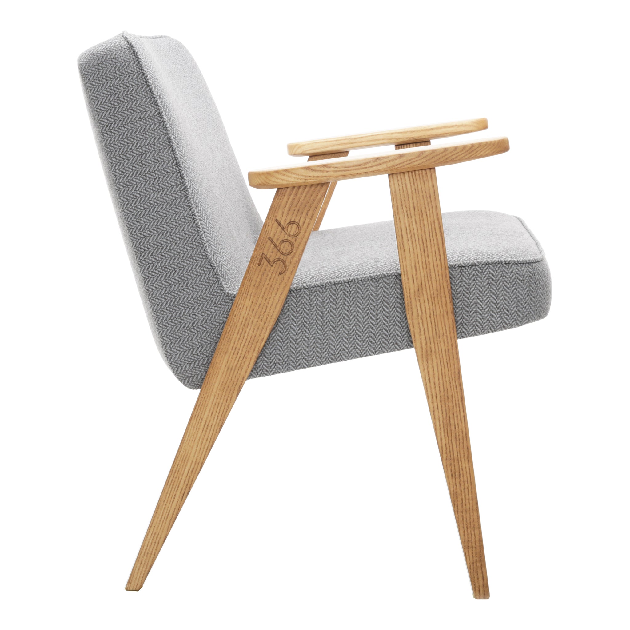 Model 366 Arm Chair by Józef Chierowski / GREY TWEED