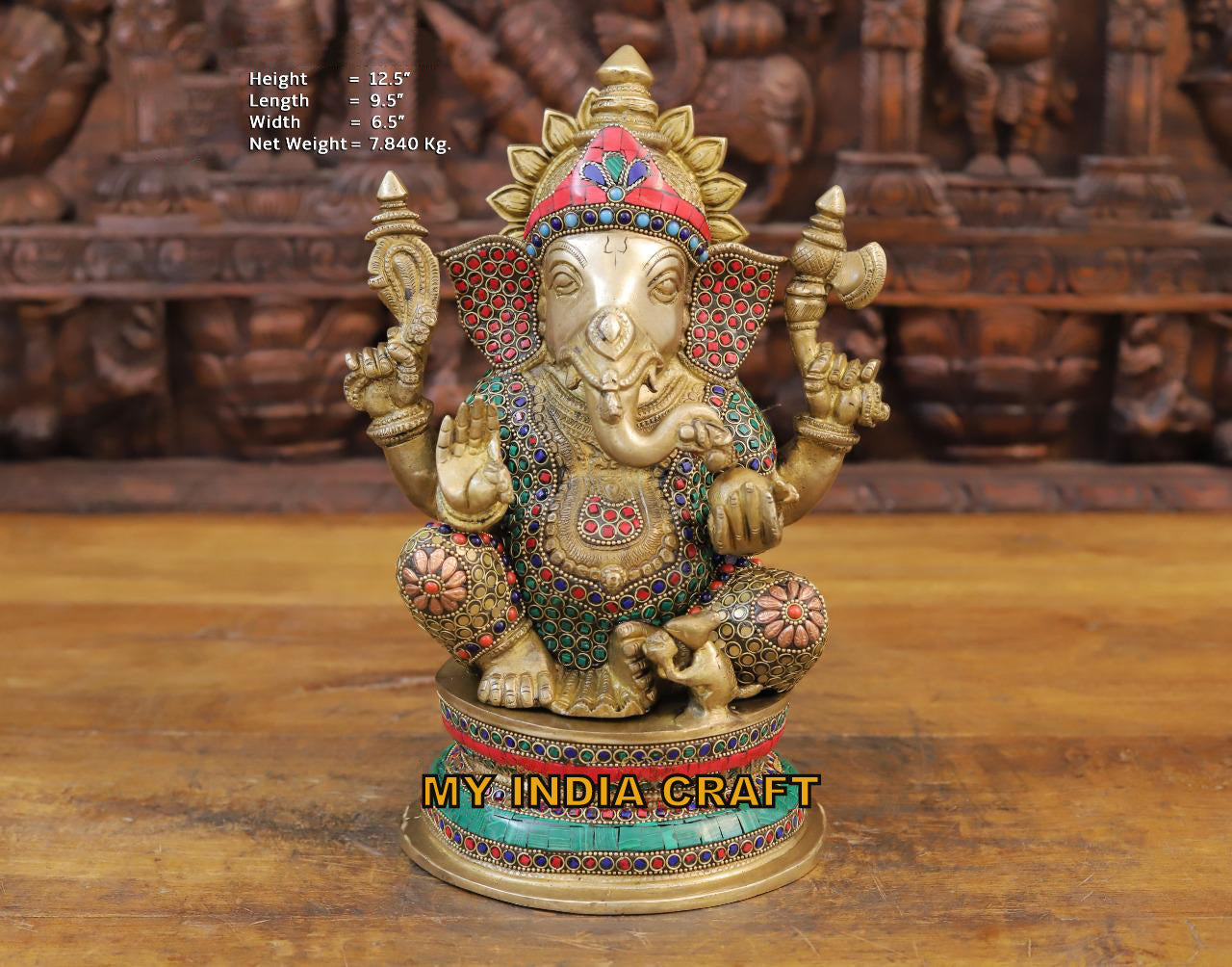 Ganesh idol for luck and success indian gift for diwali new year ...