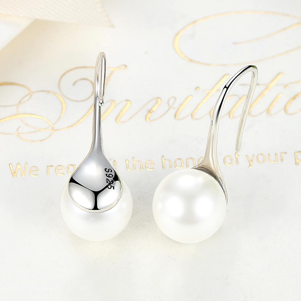 925 silver pearl earrings