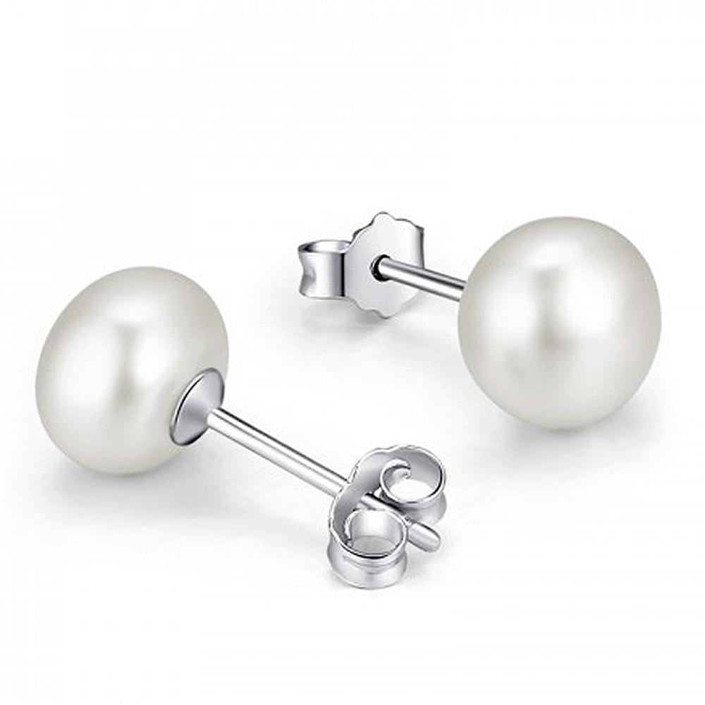 925 silver pearl earrings