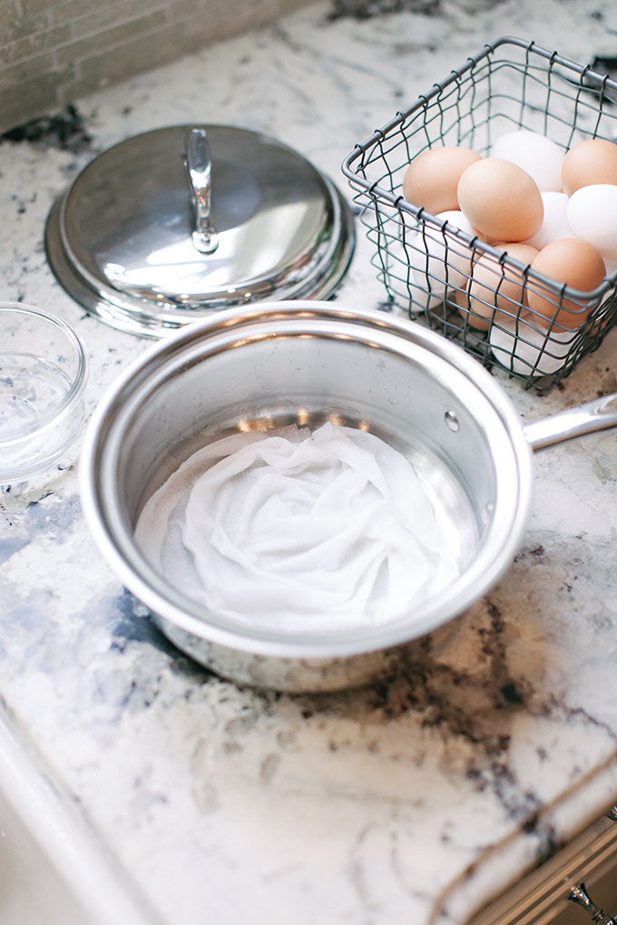 Steps for hard-boiling egg with no water
