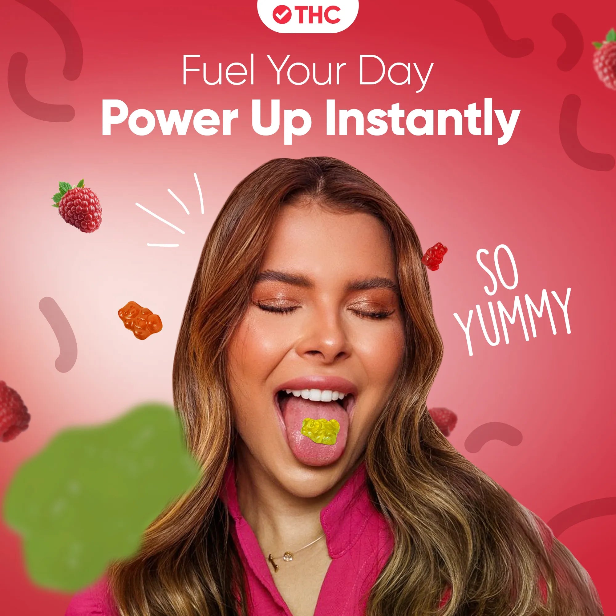 THC gumicukorkák Málna-Canapuff