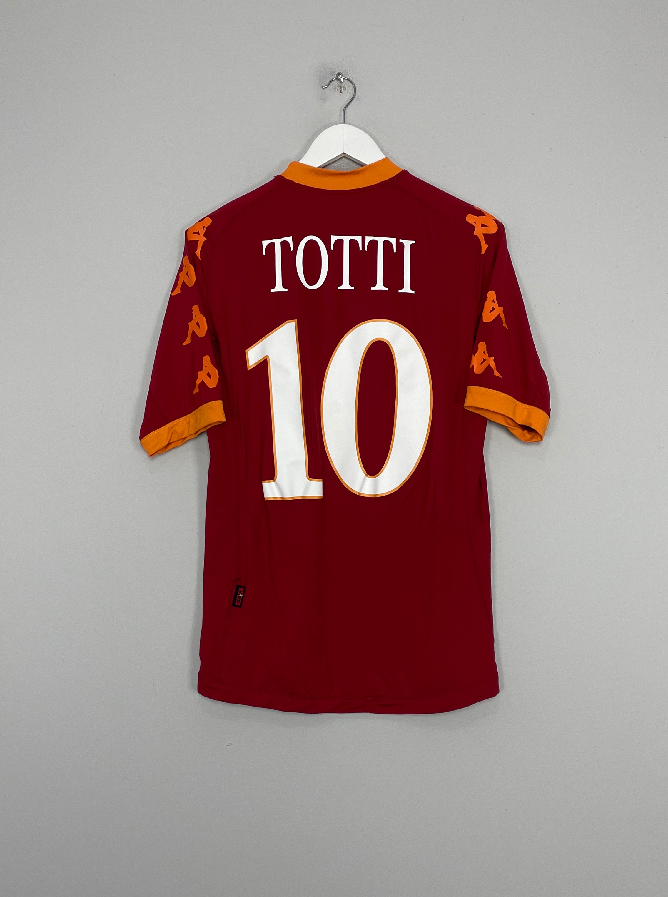 2010/11 ROMA TOTTI #10 HOME SHIRT (M) KAPPA