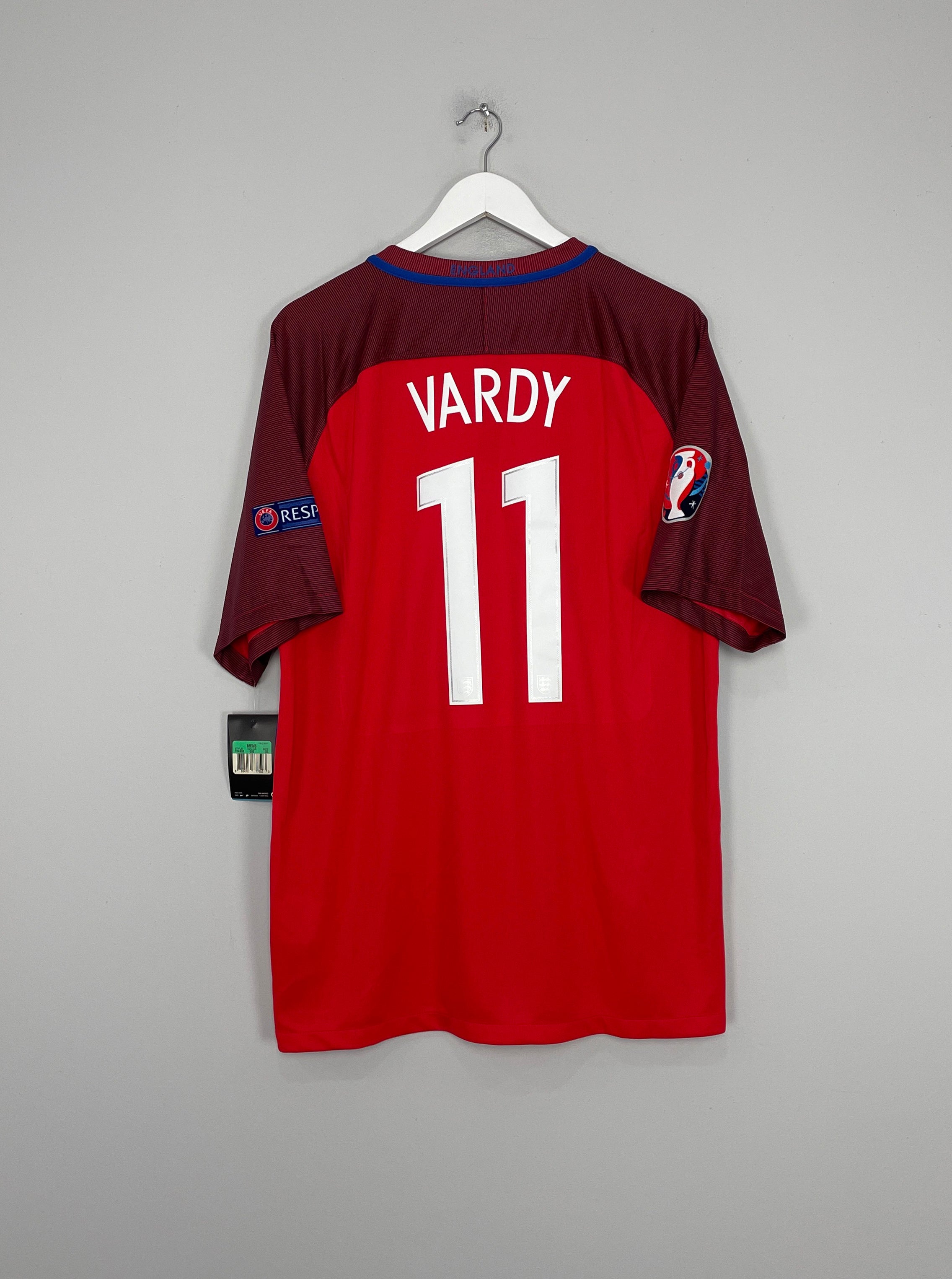 2016/17 ENGLAND VARDY #11 *BNWT* EURO AWAY SHIRT (XL) NIKE