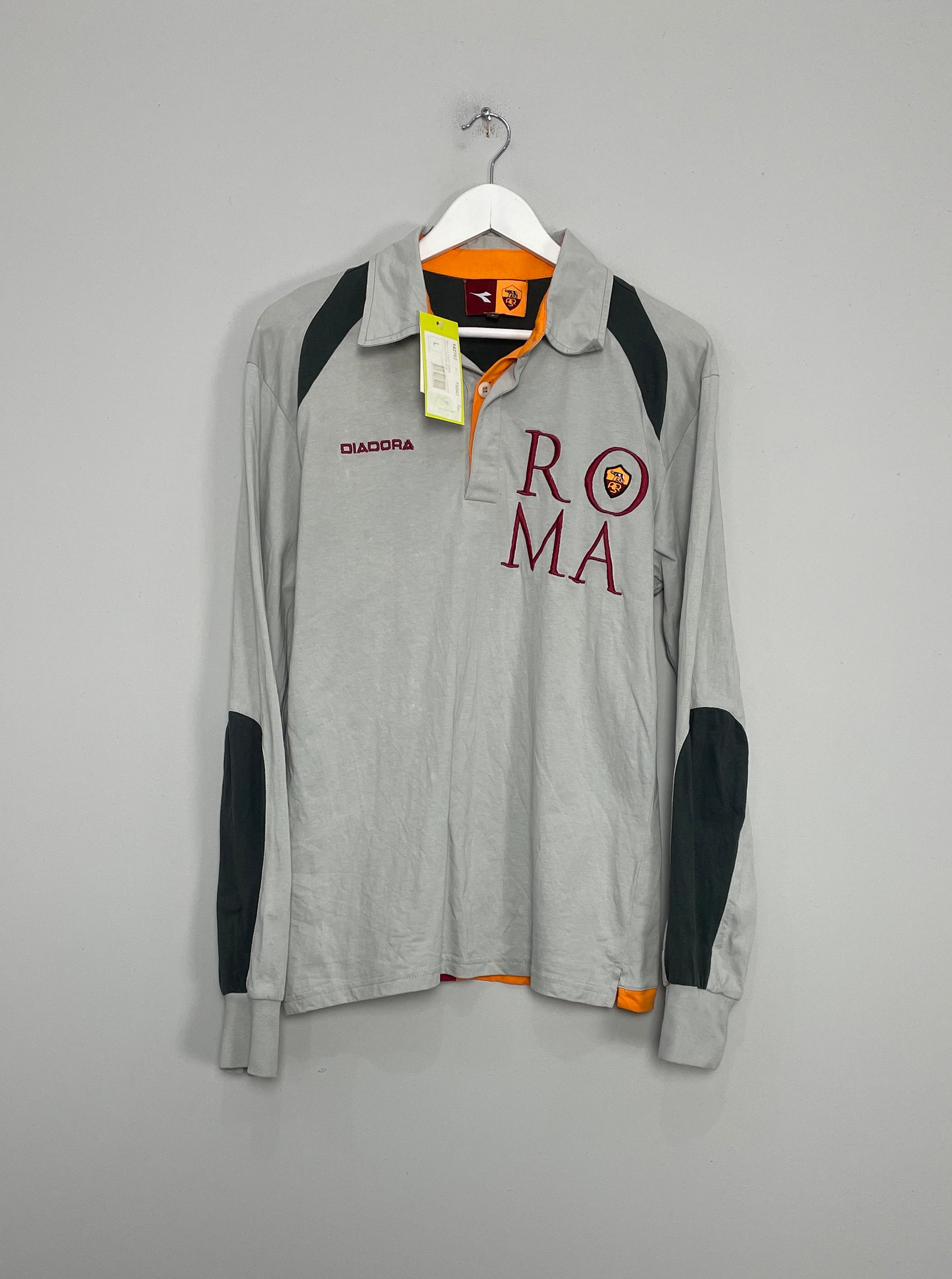 2006/07 ROMA *BNWT* L/S POLO SHIRT (L) DIADORA