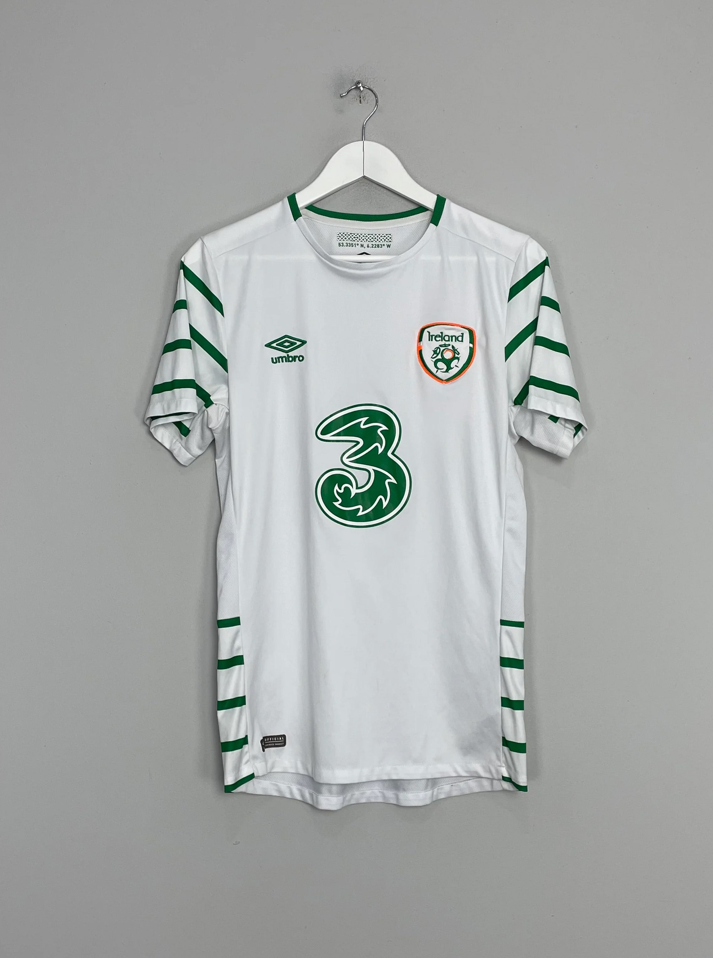 2016/17 IRELAND AWAY SHIRT (S) UMBRO