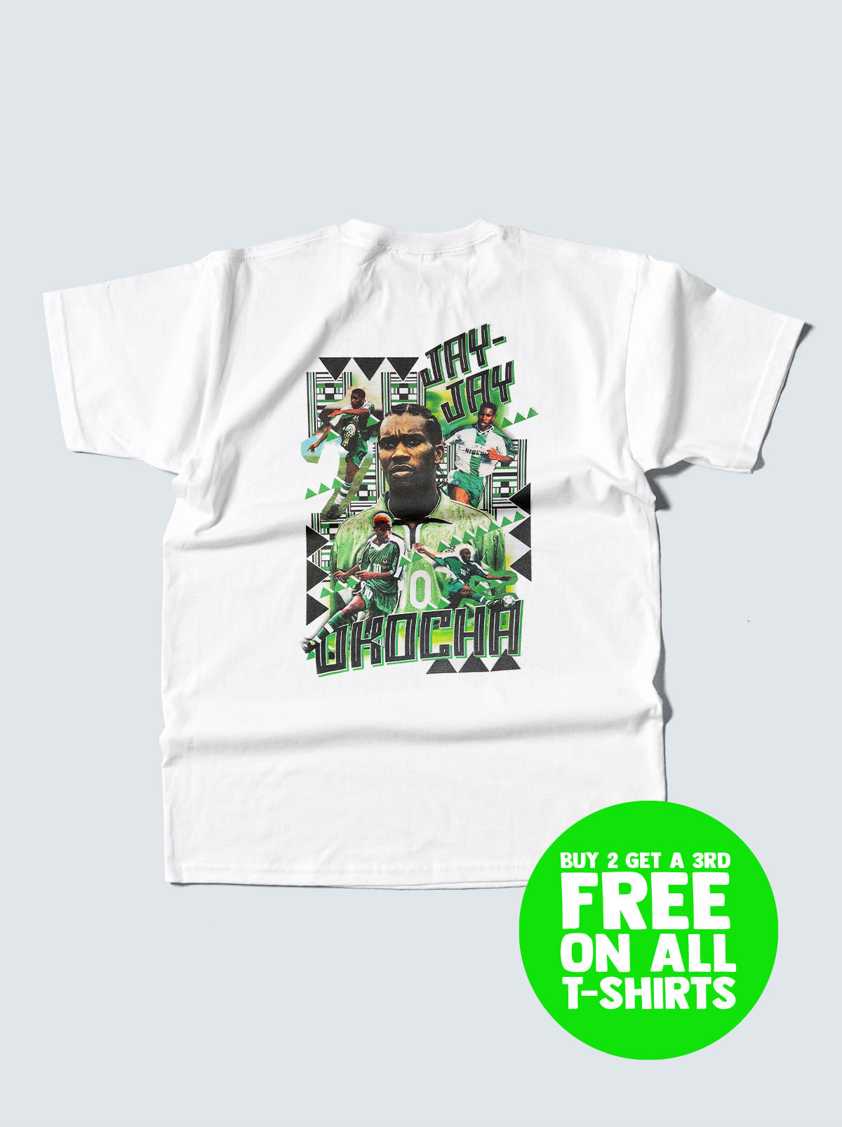 NIGERIA OKOCHA BOOTLEG TEE, XXL / Nigeria / White