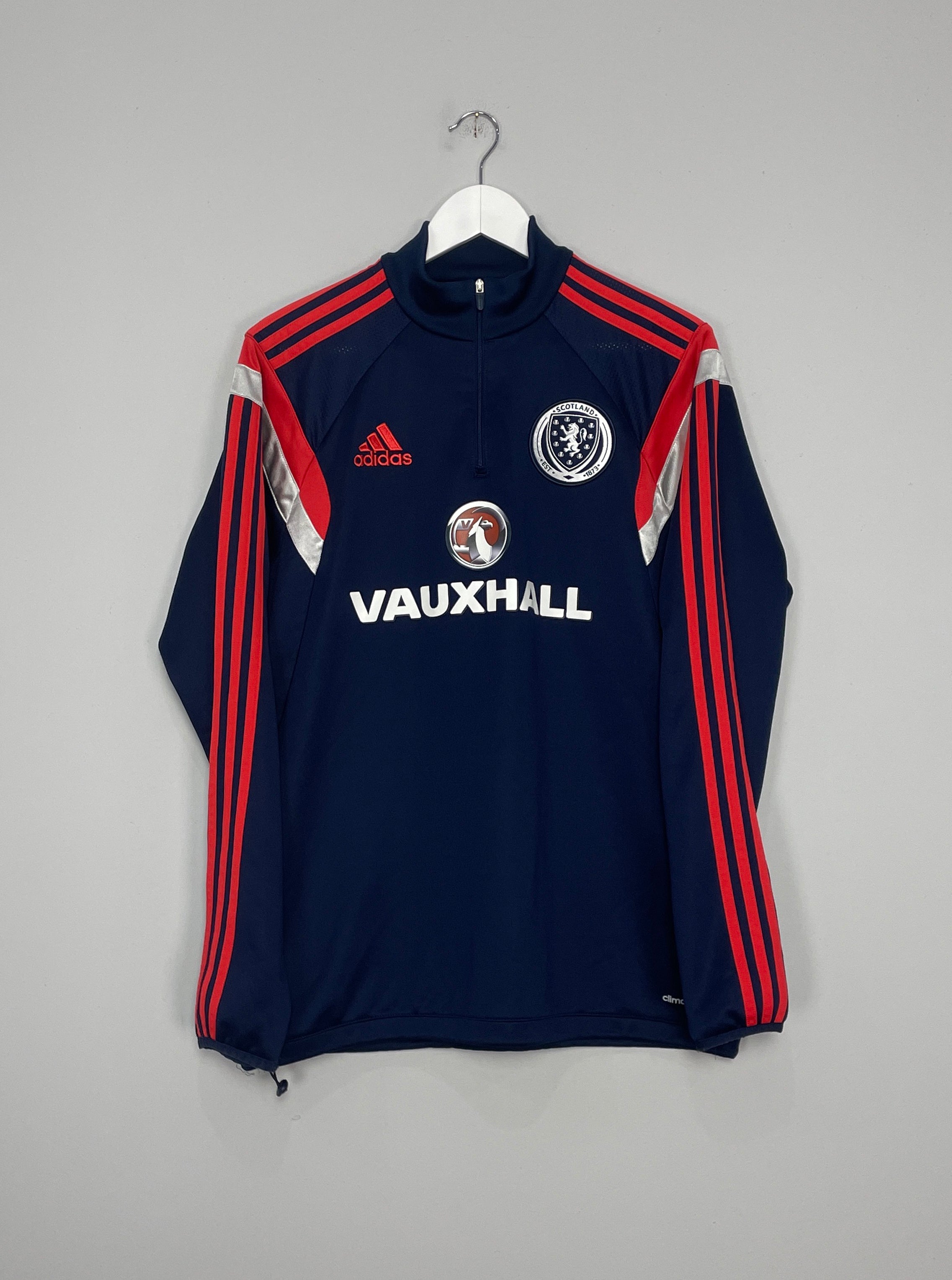 2013/14 SCOTLAND 1/4 ZIP DRILL TOP (M) ADIDAS