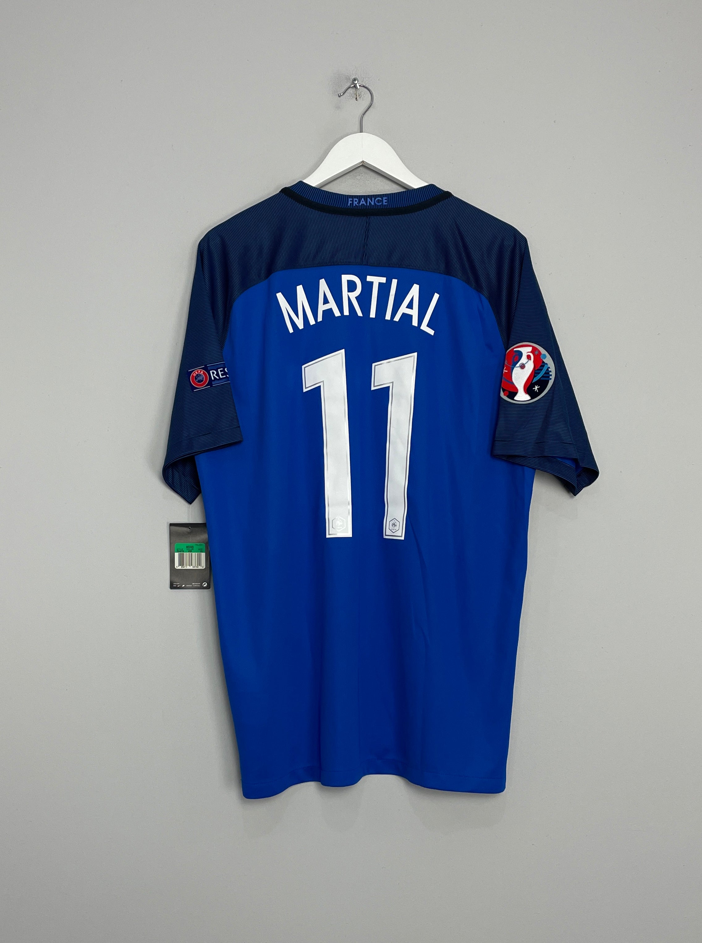 2016/17 FRANCE MARTIAL #11 *BNWT* EURO HOME SHIRT (XL) NIKE