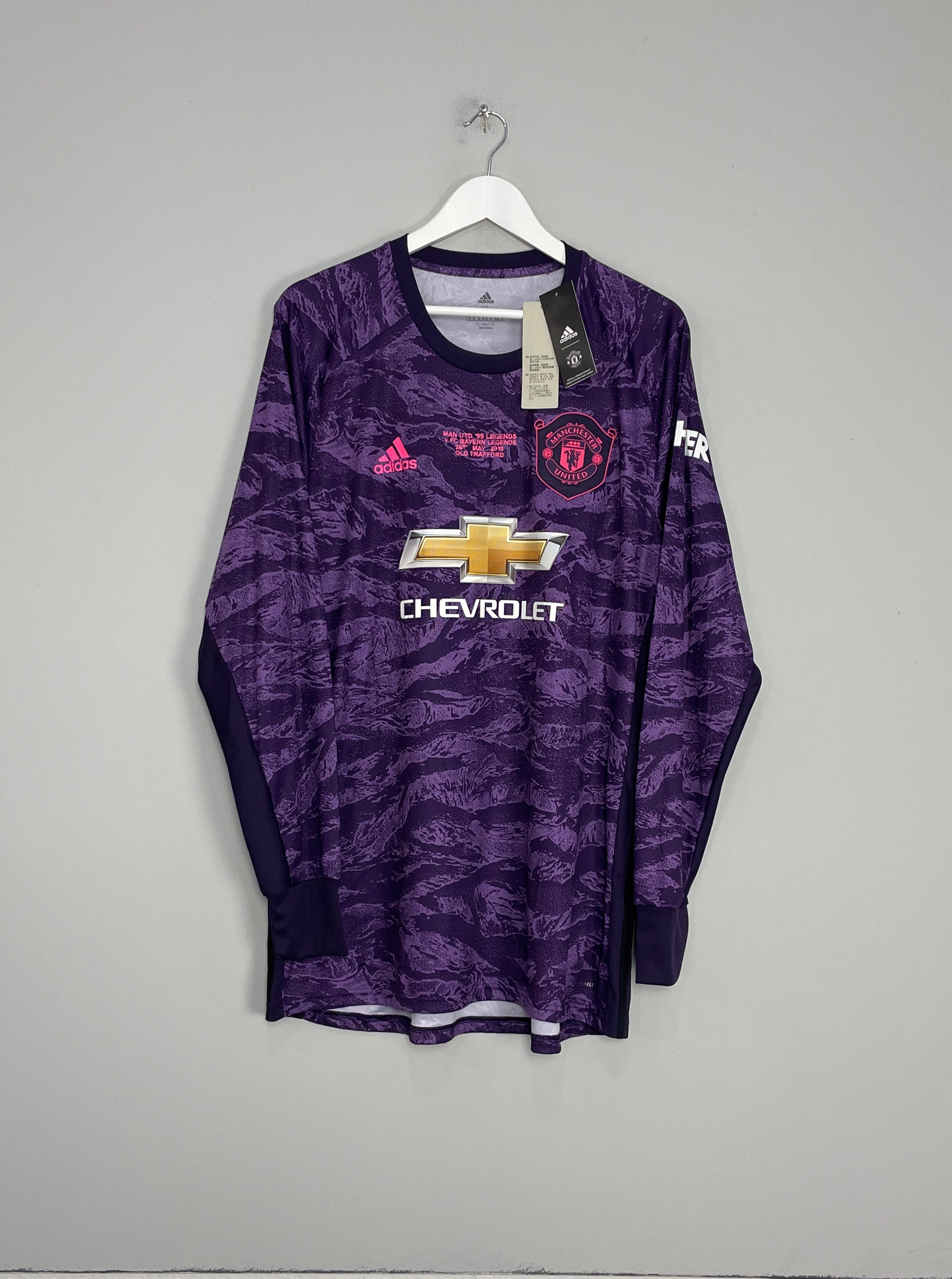 2019/20 MANCHESTER UNITED SCHMEICHEL #1 ’99 LEGENDS’ BNWT GK SHIRT (XL) ADIDAS