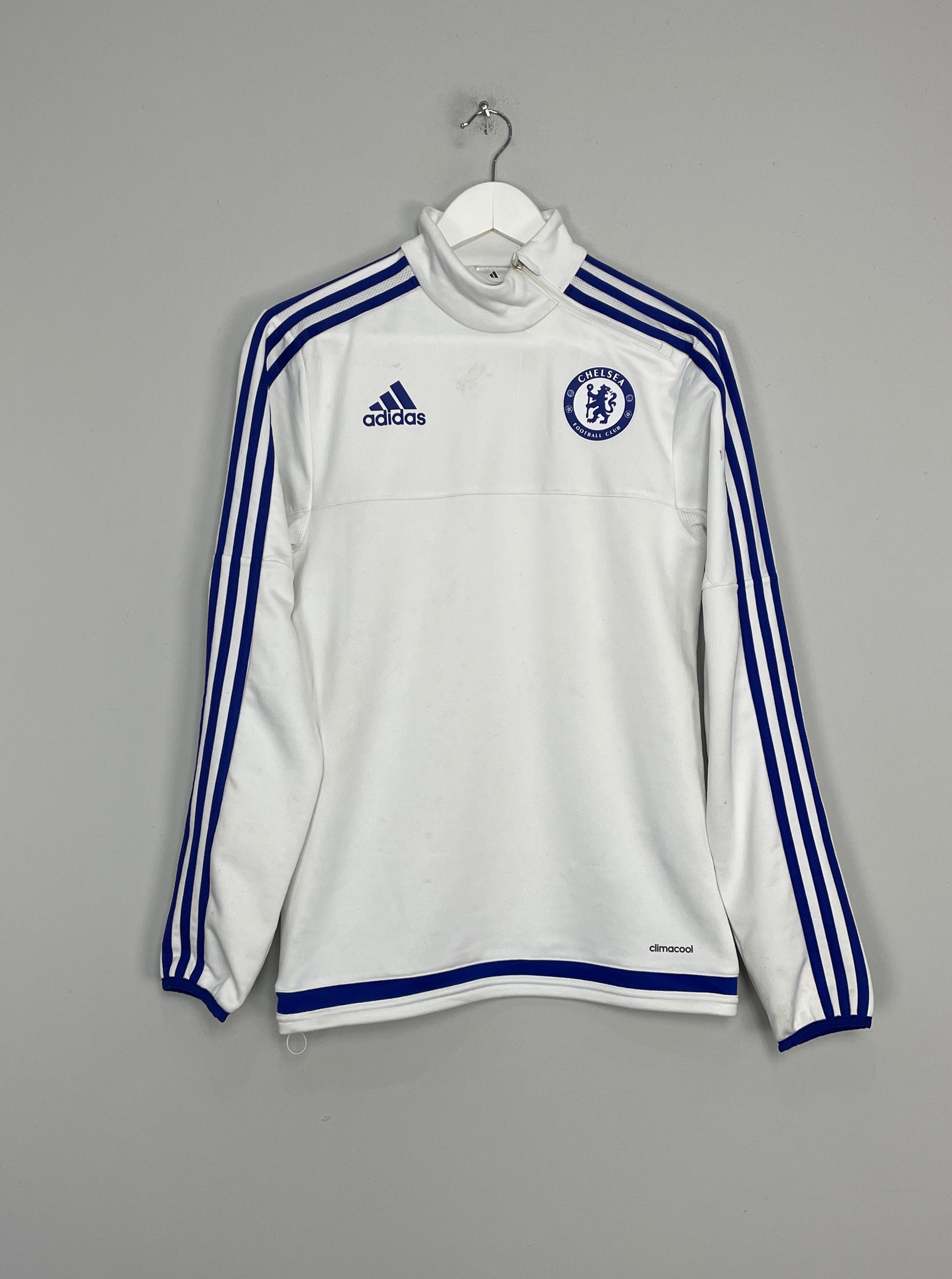 2015/16 CHELSEA 1/4 ZIP TRAINING JUMPER (XS) ADIDAS