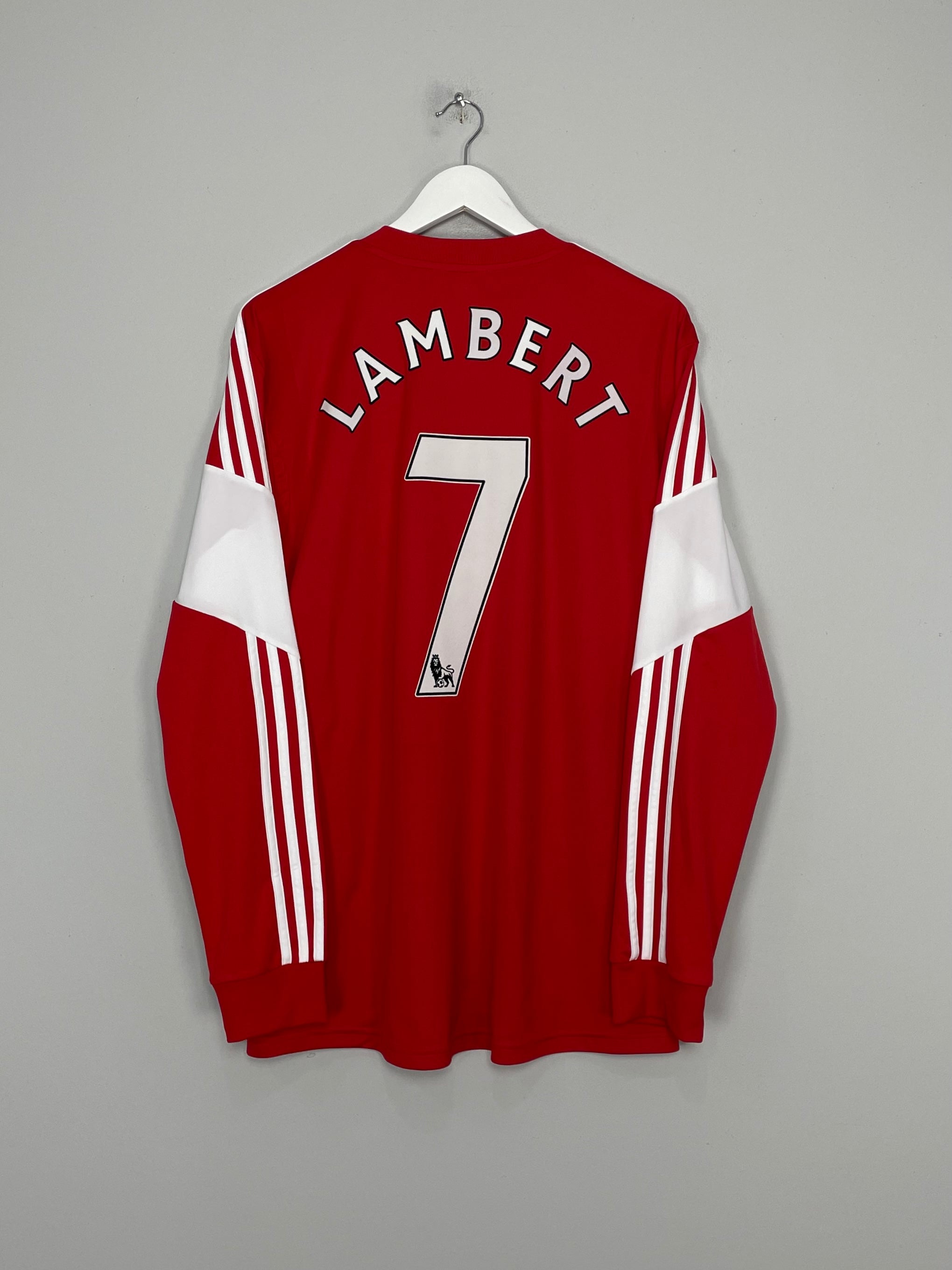 2013/14 SOUTHAMPTON LAMBERT #7 L/S HOME SHIRT (XL) ADIDAS