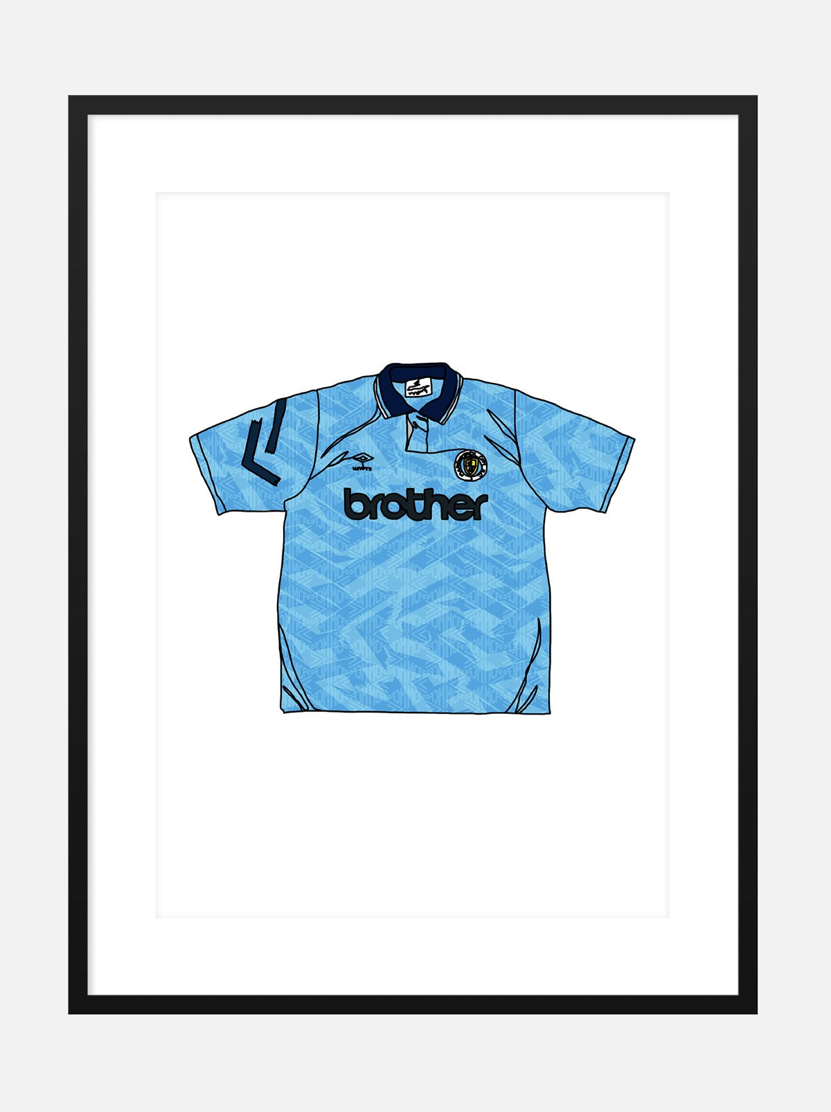 1992 MANCHESTER CITY FC - #1 - Digital Print