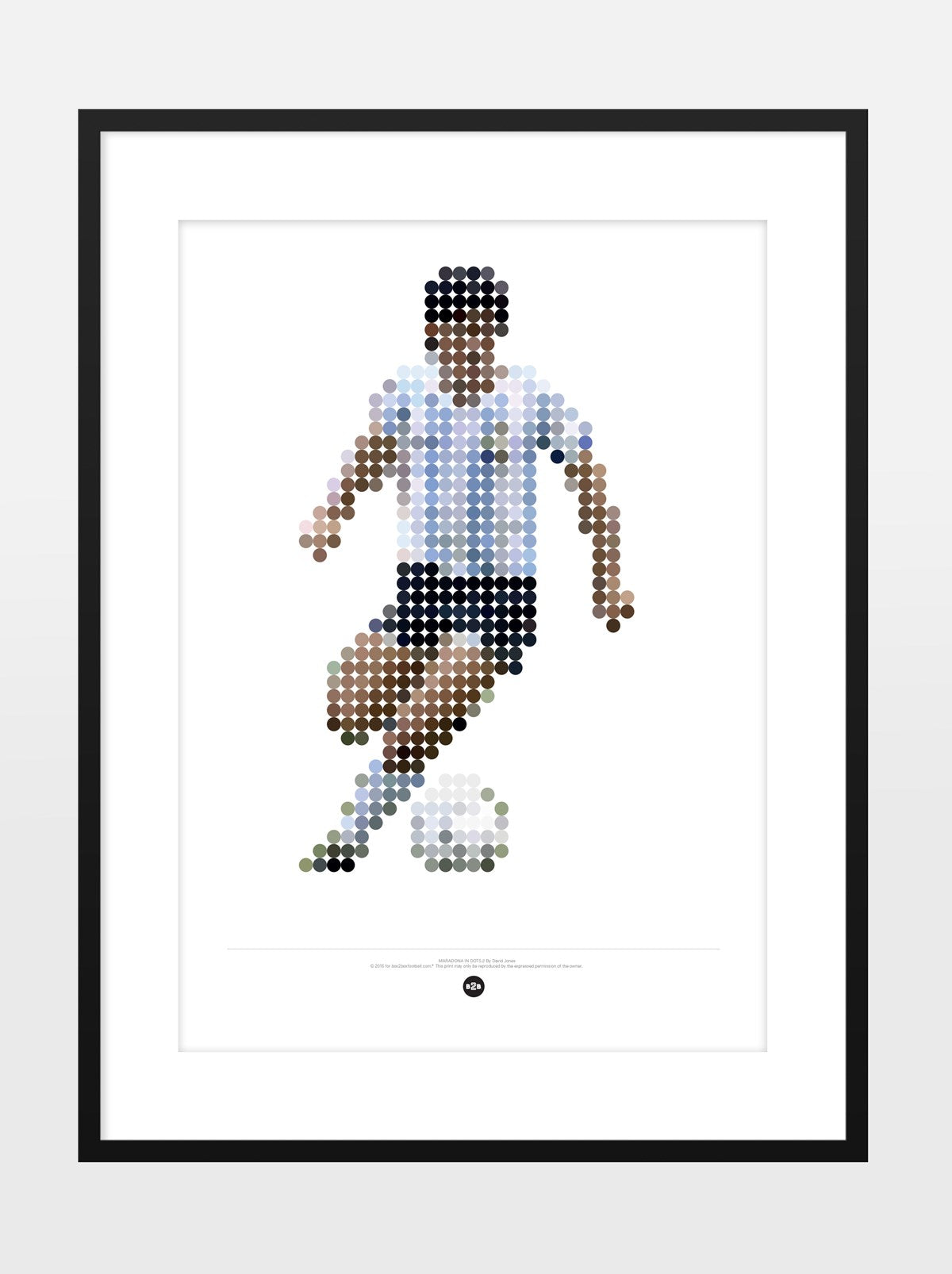 1986 MARADONA LEGENDS PRINT - A4 - DRIBBLE