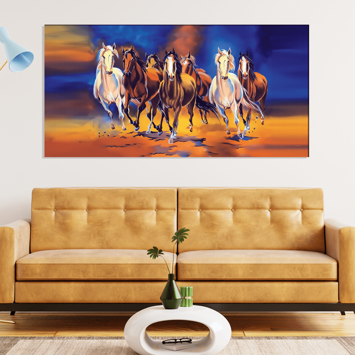 horse running painting