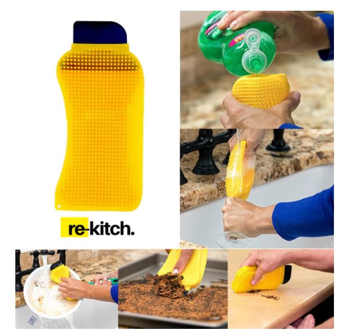 3-in-1 Premium Silicone Kitchen Sponge (2 PACK)