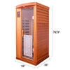 Sold Out | Sublime-901BR 1 Person Infrared Sauna in Red Cedar | Nature's Art, Noble Enjoyment