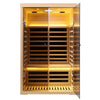 Ample-902SH 2 Person Infrared Sauna in Hemlock | Spring Sale | Plus Size + App Remote