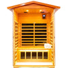 Wearwell-902VT 2 Person Outdoor Ultra-Low EMF Infrared Sauna in Mahogany | Clearance Price + Coupon | Incredibly Strong