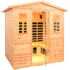 Garner-905VS 5 Person Outdoor Infrared Sauna in Fir | Clearance Price + Coupon | Extra-large Rich Space