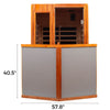 Wearwell-902VT 2 Person Outdoor Ultra-Low EMF Infrared Sauna in Mahogany | Clearance Price + Coupon | Incredibly Strong