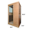 Purity-909MH 1 Person Side Door Infrared Sauna in Hemlock | Mother's Day Sale | The Popular