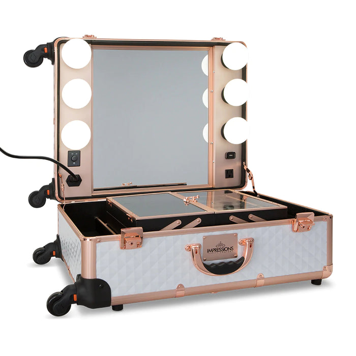 Slaycase Pro Travel Vanity White/Rose Gold