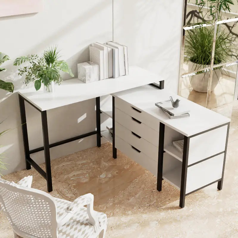 Study Table With Storage Design