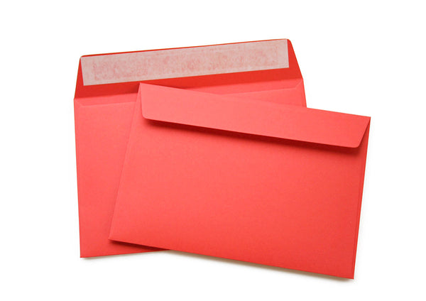 rot 50 Briefumschläge Umschlag DIN C6 114x162mm 120g//m² haftklebend 506A