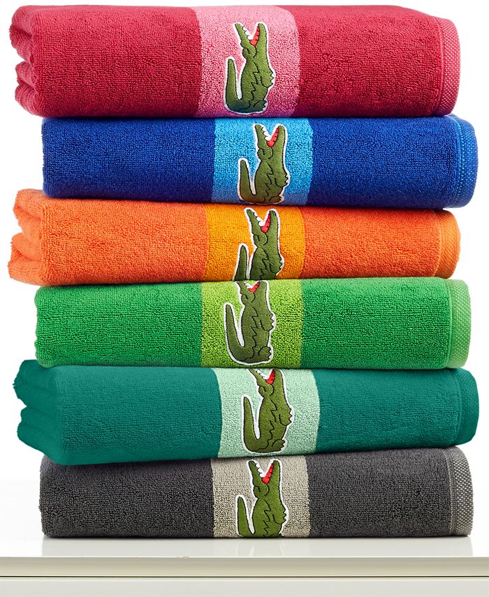 lacoste towels on sale