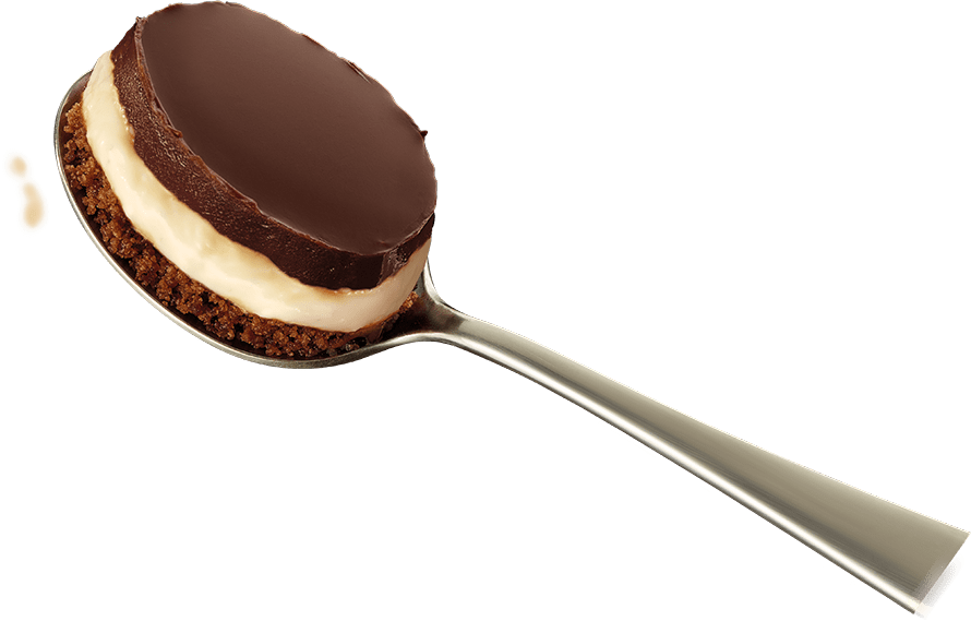 spoon-image gu plant chocolate and vanilla cheesecake