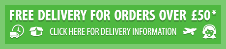 free delivery when you spend £50 - click for delivery information