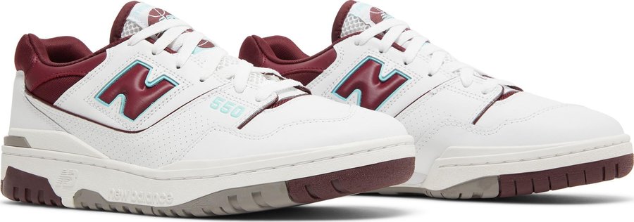 new balance 550 burgundy turquoise