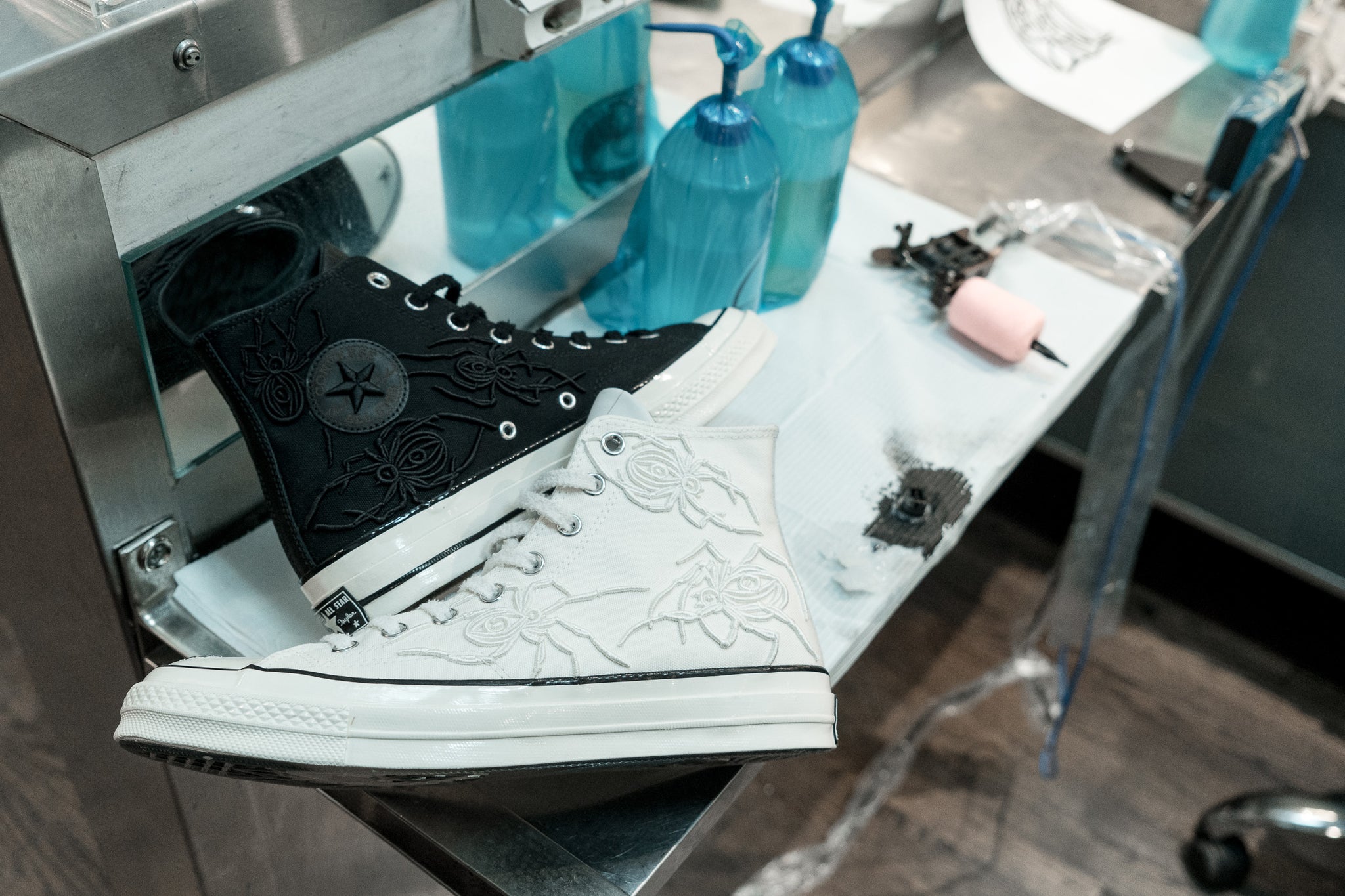 converse x dr woo black