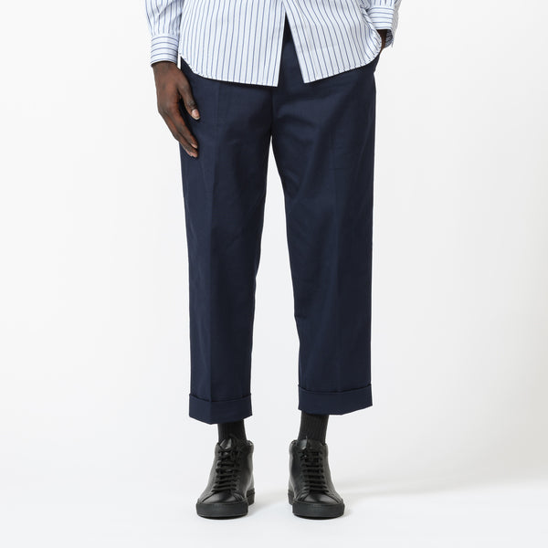 navy trousers