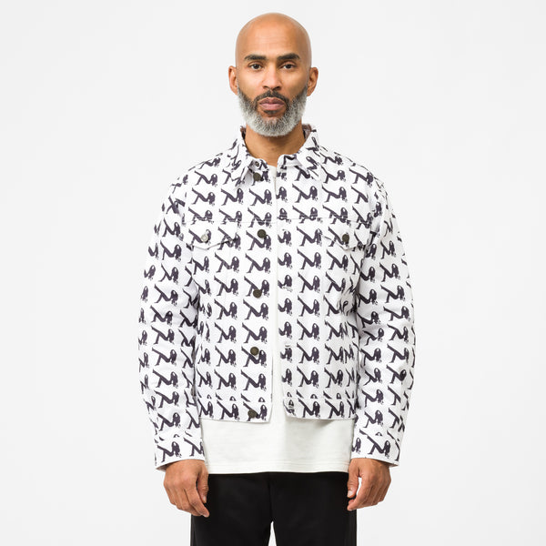 calvin klein all over print hoodie