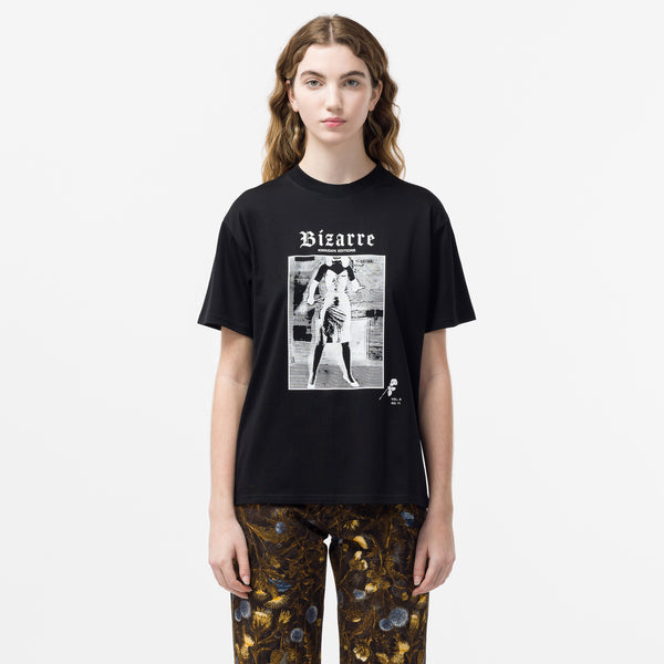 Bizarre Print Graphic T-Shirt in Black