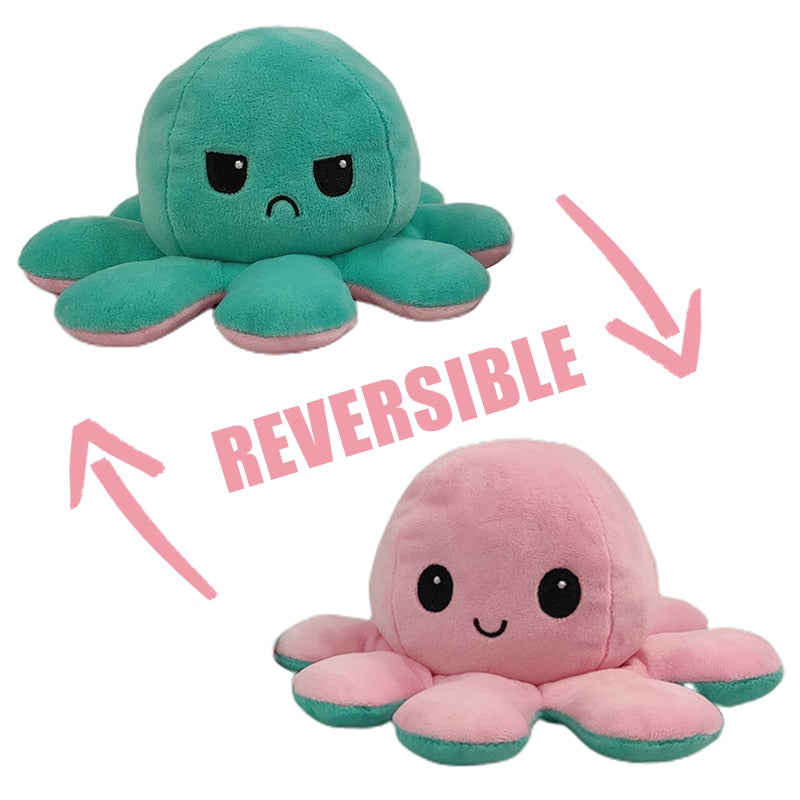 flippable plush octopus