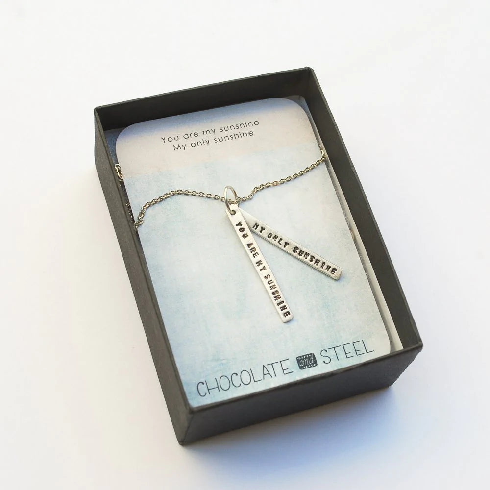 "Nevertheless She Persisted" quote necklace