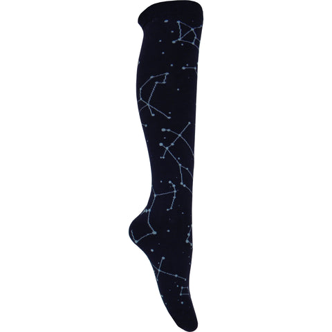Constellation Knee High Socks in Blue